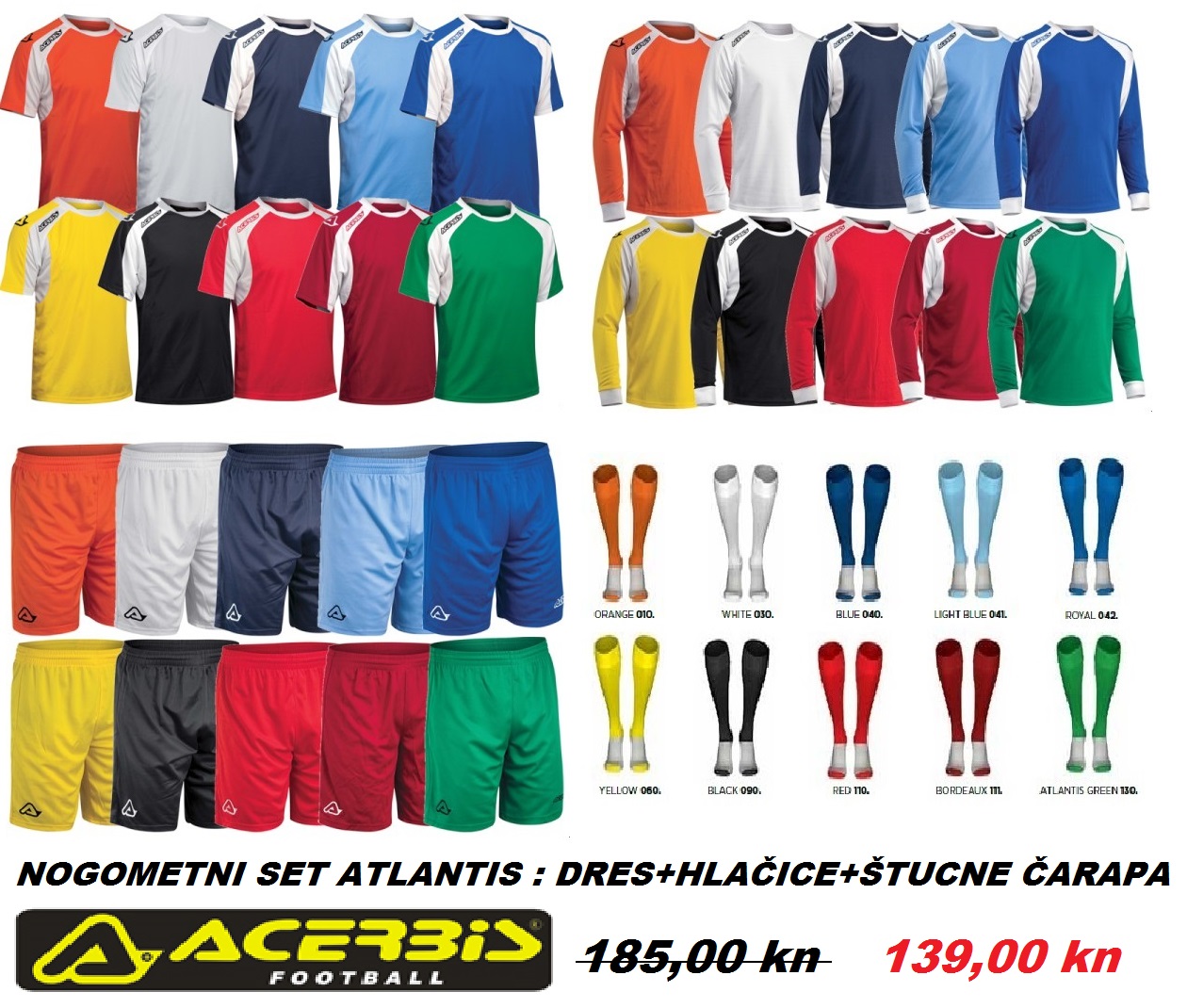 atlantis dresovi set full